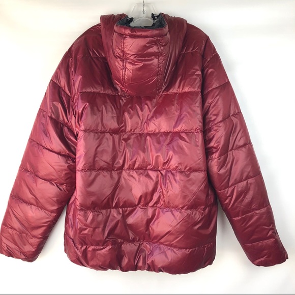 Point Zero red blue hood reversible outdoor activewear puffer jacket XL - Picture 2 of 8